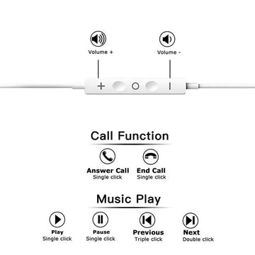 Wired Earphones Type c Earbuds for Apple Lightning Headphones with Line Iphone 5 6 8 7 Plus X XS MAX XR 10 11 12 13 14 Pro 15 16 Apsilon