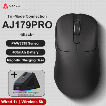 AJAZZ AJ179 Lightweight Wired And Wireless Mouse Ergonomic Macro Gaming Mouse Suitable For Personal Computers And Laptops Apsilon