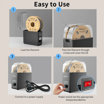 CREALITY 3D Filament Dryer Box 2.0 Upgrade Keeping Filament Dry Real-time Humidity Monitoring FDM 3D Printer Accessories Apsilon