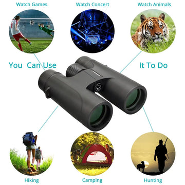Svbony F9333A/F9333B Binoculars 10X42/8X32 Telescope Powerful Professional HD Long Range Camping Equipment For Traving Suvival Apsilon