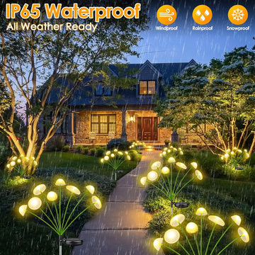 Solar Garden Lights Dual Mode LED Solar Mushroom Lights Waterproof Decor Yard Patio Pathway Jellyfish for Garden Ambiance Apsilon
