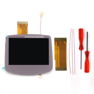 HISPEEDIDO Rechargeable for GBA V5 IPS HD 720x480 Drop-in Screen Kits No Welding Required Desaturation FRM OSD W/Shell Apsilon