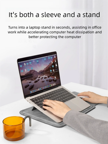 Laptop Sleeve Case 13 14 15 15.6 16Inch For Huawei HP DELL Bag For Macbook Air Pro 13 13.6 M4 Notebook Case with stand Men Women Apsilon