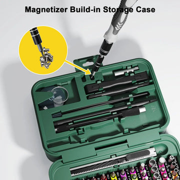 132 in 1 Precision Screwdriver Set Phillips Torx Magnetic Screwdriver Head with Storage Box 152 Bit Small Hand Repair Tool Kit Apsilon