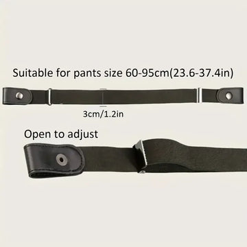 Traceless Invisible Elastic Belt Women's Belt Jeans Pants Men's Elastic Belt Apsilon