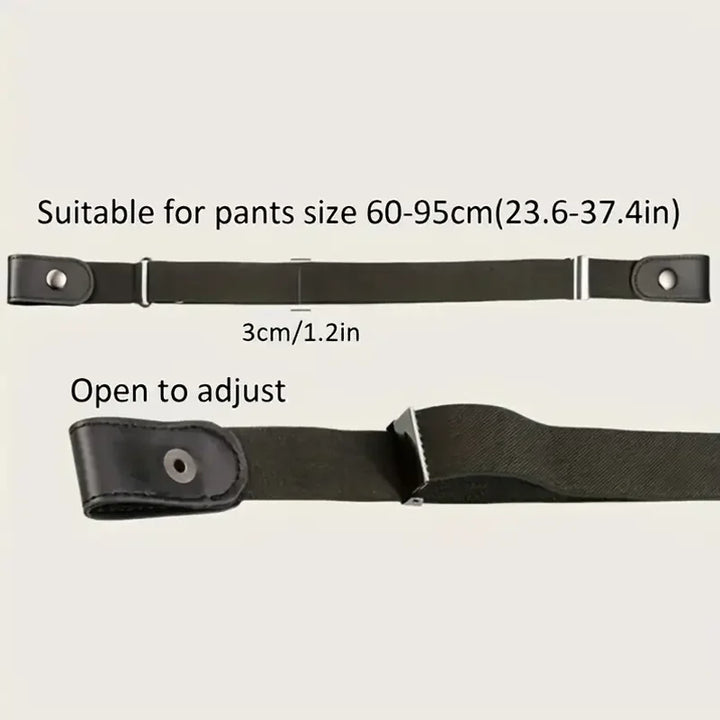 Traceless Invisible Elastic Belt Women's Belt Jeans Pants Men's Elastic Belt Apsilon