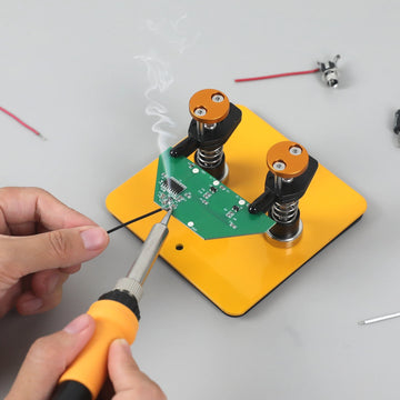 NEWACALOX Magnetic PCB Circuit Board Repair Clip Aluminum Alloy Welding Wire Fixture Mini Soldering Helping Hand AccessorieTool Apsilon