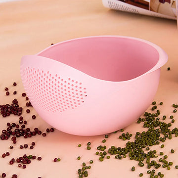 1/3pcs- Colander Rice Bowl Drain Basket Fruit Bowl Washing Drain Basket with Handle Washing Basket Home Kitchen Organizer Apsilon