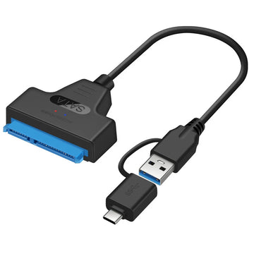 SATA to USB 3.0/2.0/Type-C Adapter Sata Cable Up To 6 Gbps Support 2.5 Inch External HDD SSD Hard Drive 22 Pin Sata III Cable Apsilon