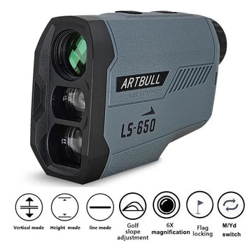 ARTBULL Golf Laser Rangefinder 1000M 650M Telescope with Flag-Lock Slope Pin Distance Meter for Hunting Monocular Apsilon