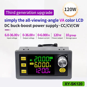 SK60 SK120 DC Buck Boost Converter CNC Adjustable Regulated Laboratory Power Supply Constant Voltage Current Solar Charge Module Apsilon