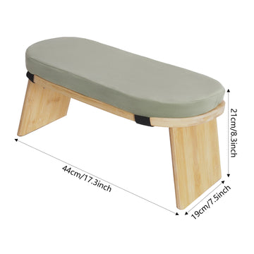 Foldable Meditation Bench Kneeling Meditation Stool for Home Kneeler Meditations Yoga Prayer Coffee/Gray/Green Apsilon