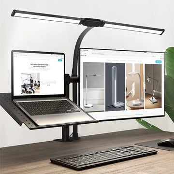 Double Single Head Led Clip Desk Lamp Dimmable Computer Table Lamps Monitor Light Architect Table Lamp for Office Reading Lights Apsilon