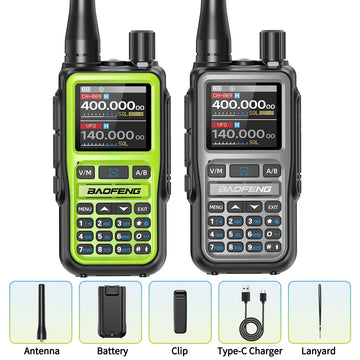 BAOFENG UV-5R Mini Walkie Talkie Multi Band Bluetooth Programming Wireless Copy Frequency 999CH AM FM Long Range Two Way Radio Apsilon
