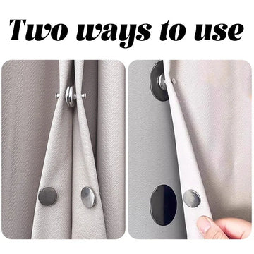 Metal Curtain Magnetic Closure Wall Mounted Magnetic Buckle Shower Curtain Magnet Clips Detachable Window Screen Fixed Fastener Apsilon