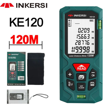 INKERSI Laser Rangefinder Digital Tape Measure 40M/70M/120m High Precision Laser Distance Meter Digital Roulette Range Finder Apsilon