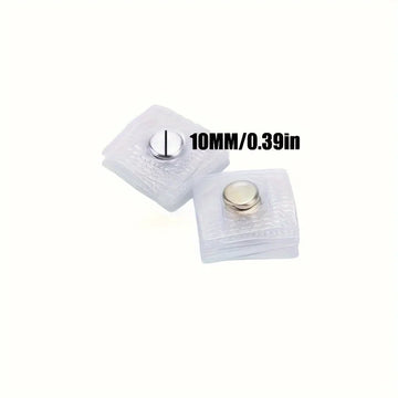 10-Pack Invisible Magnetic Snap Fasteners, 0.99cm Metal Sewing Buttons for Clothing and Bags Apsilon