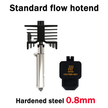New High Quality H2D H2S H2C Hotend Kit with 0.2/0.4/0.6/0.8mm Hardened Steel Nozzle Replace Hotend Kit For Bambu H2D A1 A1mini Apsilon
