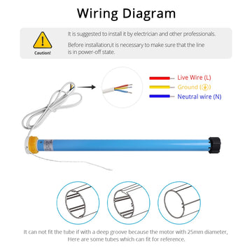 Zemismart WiFi Electric Roller Blind Motor Automatic Engine for 37mm 38mm Tube Works with Tuya Alexa Google Home Voice Control Apsilon