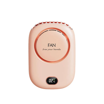 Portable Hanging Neck Fan Mini Cooling Waist Fans Bladeless USB Rechargeable Sports Cooler Fan 1800mAh For Outdoor Sports Travel Apsilon