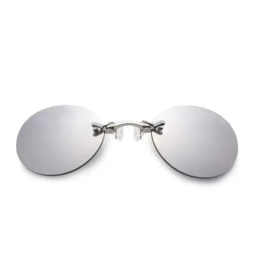 Matrix Morpheus - Zonnebril - Rond en Randloos - UV400 - Vintage - Voor Mannen - Randloze Bril Model Apsilon