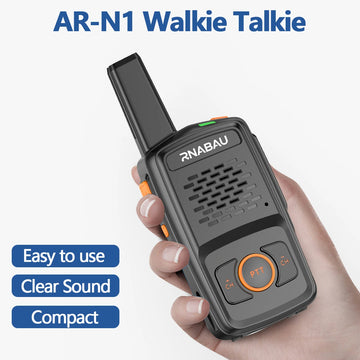 Mini Walkie Talkie RNABAU 16 Channels Professional MT-N1 UHF 400-470MHZ Match Baofeng Two Way Radio Apsilon