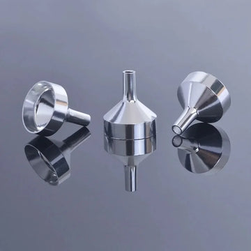 1/5Pcs Mini metal Aluminum Funnel Kitchen Oil Liquid Funnel with Detachable Filter Wide Mouth Funnel for Canning Kitchen Tools Apsilon