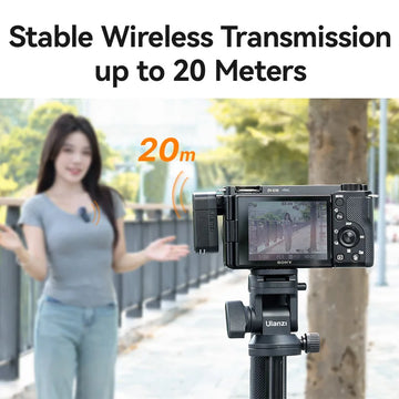 Ulanzi A100 Wireless Microphone Lavalier MIC for iPhone 16 15 Pro（Max） Camera Sound Recording Real-time Monitoring  J12 Upgrade Apsilon