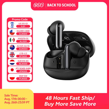QCY Melobuds N50 ANC Bluetooth 5.4 Wireless Earphones Active Noise Cancellation 6 Mics Clear Call Earbuds Multipoint Connection Apsilon