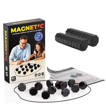Party Game Magnetic Stone Game Interactive Magnetic Board Strategy Game, Suitable for Families, Children, and Adults High Quality, the Longest Side Is 3.4cm (Version Upgrade, the Outer Packaging Comes in 2 Random Styles) Apsilon