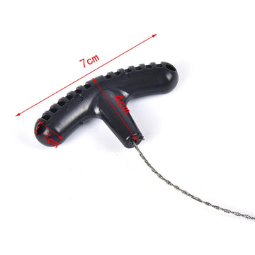 Manual Hand Steel Travel Tools Outdoor Camping Hiking Rope Chain Saw Practical Portable Emergency Survival Gear Steel Wire Kits Apsilon
