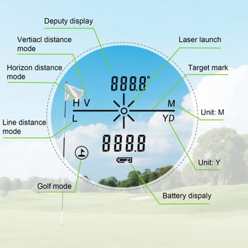ARTBULL Golf Laser Rangefinder 1000M 650M Telescope with Flag-Lock Slope Pin Distance Meter for Hunting Monocular Apsilon