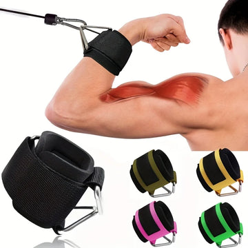 1 Pc Wrist Cuffs for Cable Machine, Adjustable Neoprene Padding, One Size Fit All, Fitness Wrist Straps for Men Women Apsilon