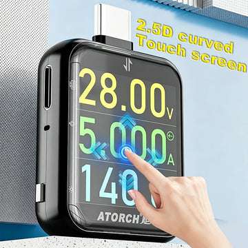 T3 Touch Control Gravity Sensor Digital Voltmeter Ammeter High Precision Power Capacity USB Tester for Type C Phone Charger Apsilon