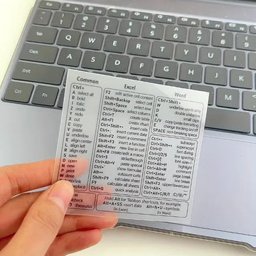 3pcs Windows PC Laptop Keyboard Reference Shortcut Stickers Laptop Skins Office Accessories Apsilon