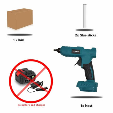 WOYOFADA Electric Hot Melt Glue Gun for Makita 18V Battery Cordless Electric Glue Grab 11mm Glue Stick Hot Melt Welding Air Gun Apsilon