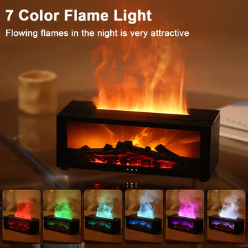 Air Humidifier Essential Oils Humidifiers Home Aroma Humidifier Flame Automatic Fragrance Diffuser With LED Light Remote Control Apsilon