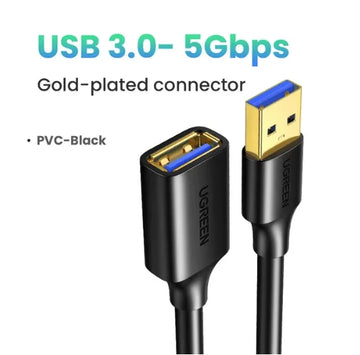 UGREEN USB Extension Cable USB 3.0 Extender Cable Type A Male to A Female USB to Data Transfer for Smart TV PS4 Laptop Computer Apsilon