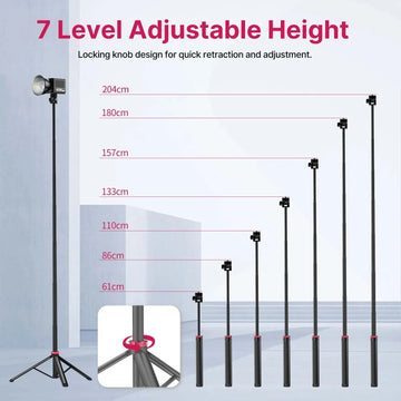 Ulanzi MT-79 2M Portable Universal Tripod Aluminum Alloy Lamp Holder Support LT028 Fill Light Lightweight Camera Action Camera Apsilon