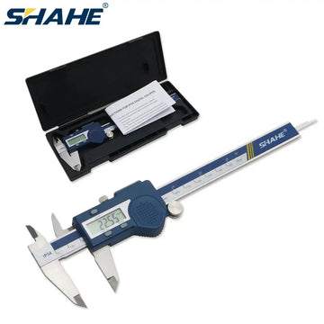 SHAHE Hardened Stainless Steel Digital Caliper Electronic Vernier Caliper Micrometer Measuring Tools Apsilon