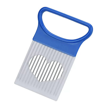 Effortlessly Slice Onions with this 1pc Colorful Onion Slicer Kitchen stainless steel potato chip onion holder Apsilon