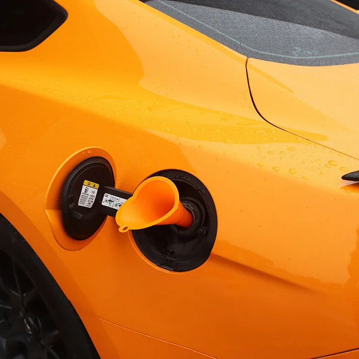 Car Long Stem Funnel Anti-splash Gasoline Oil Filling Tool Plastic Car Truck Motor Oil Change Refueling Funnel Car Accessories Apsilon