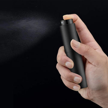 10ml Travel Perfume Sprayer, Refillable Cologne Container, Empty Dispenser Spray Bottle for Mini Sprayer Size (Black) Apsilon