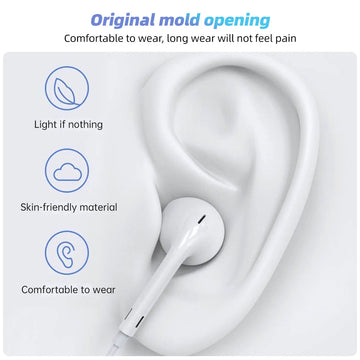 USB-C - Bedrade In-Ear Oordopjes - Met Microfoon - Voor Muziek - Voor iPhone en Android Gebruikers - Type C Model Apsilon