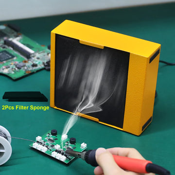 NEWACALOX 30W Solder Fume Extractor Smoke Absorber Remover Smoke Prevention Absorber DIY Working Fan for Soldering Station Apsilon