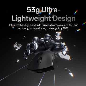 Rapoo VT7 MAX /VT7 Wireless Gaming Mouse True 8K Wireless Polling Rate 53g Lightweight Up to 750Hr Battery Life Apsilon