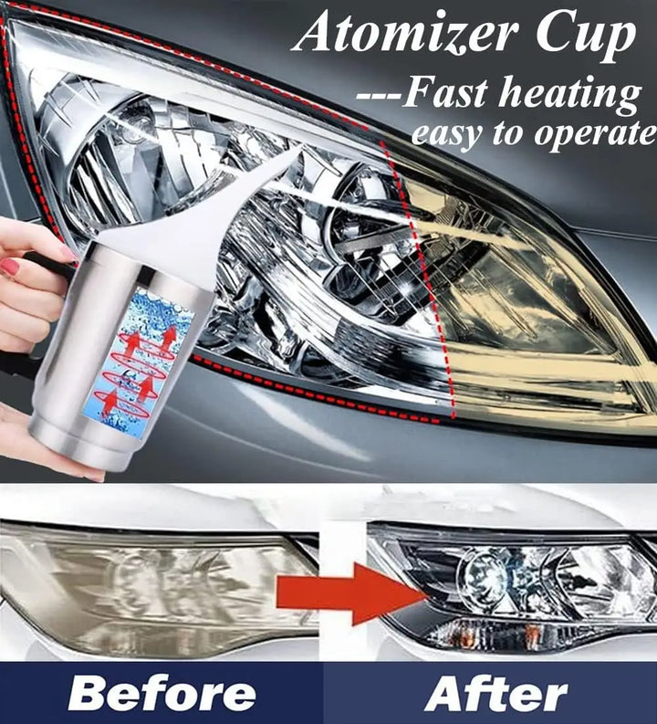 Car Headlight Polishing Restoration Kit Auto Headlight Restorer Repair Set Workshop Tools 500ML Liquid Polymer Evaporator Apsilon