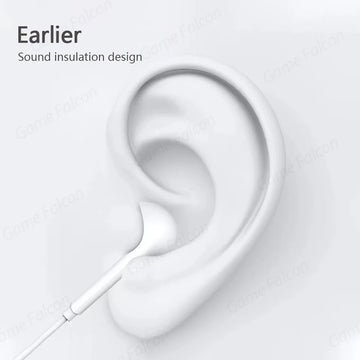 For Apple iPhone 15 14 13 Pro High-Fidelity Bluetooth Wired Headset Type-C 3.5mm Suitable For Samsung Xiaomi ipad Tablet Apsilon