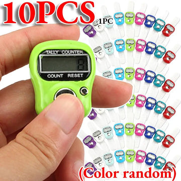 0-99999 Finger Counter Ring 5 Digital LED Electronic Handheld Tally Counter Clicker Counter with Islamic Tasbih Bead 1-10PCS Apsilon