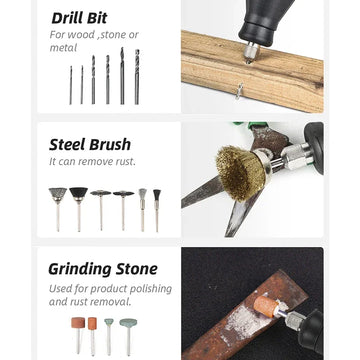220V Mini Electric Drill Engraver Electric Drilling Machine For Rotary Tools Mini Dremel Tool With Power Tools Accessories Apsilon